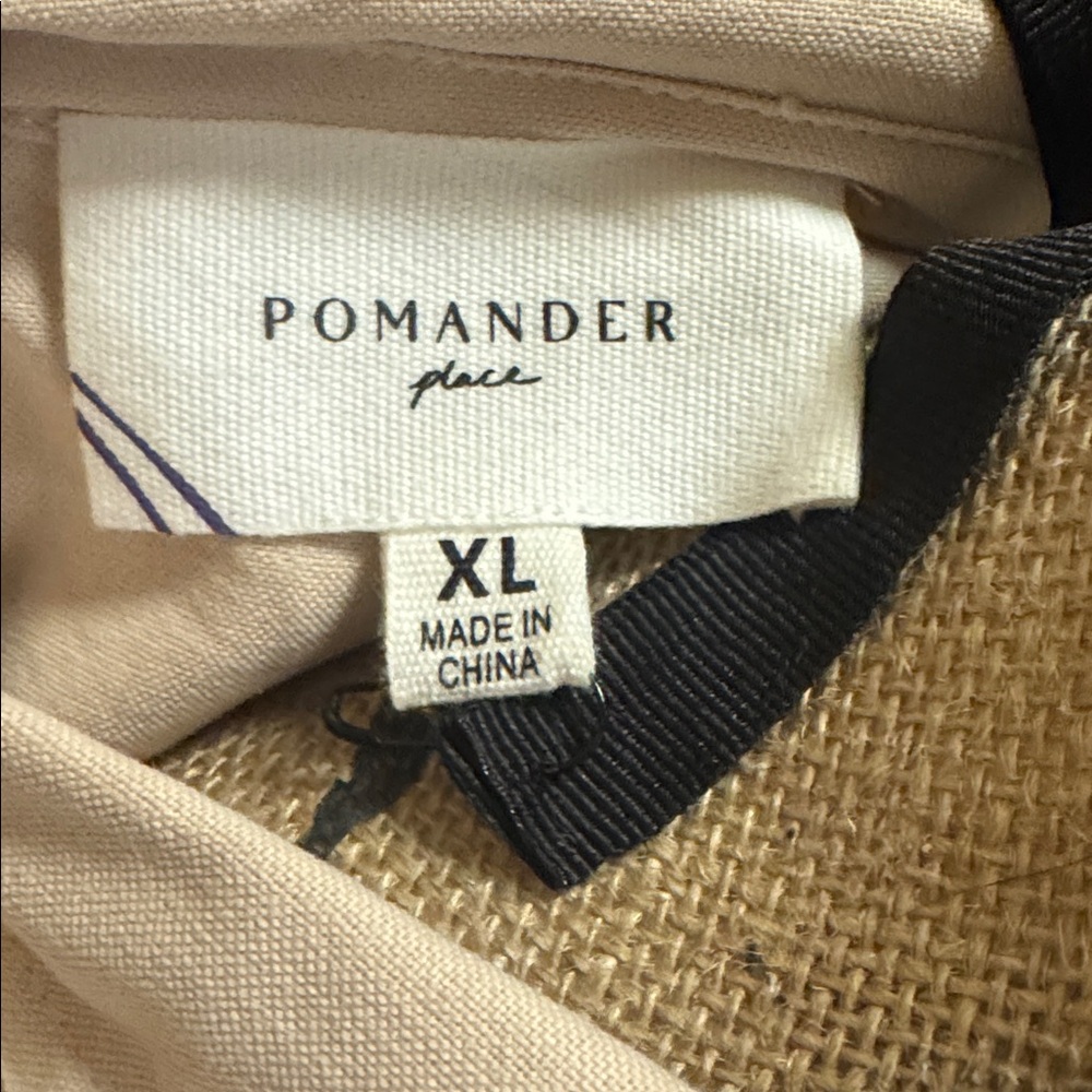 NWT Pomander Place half button-up shirt dress. Functional front pockets. Size XL - Picture 14 of 16